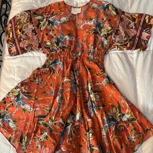 Anthropologie Maeve 100% Silk Handkerchief Hem Dress Size M NWOT NEVER WORN!
